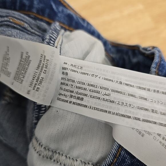 Abercrombie‎ & Fitch The Ankle Straight Ultra High Rise Jean 28/6R Curve Love - Picture 4 of 10